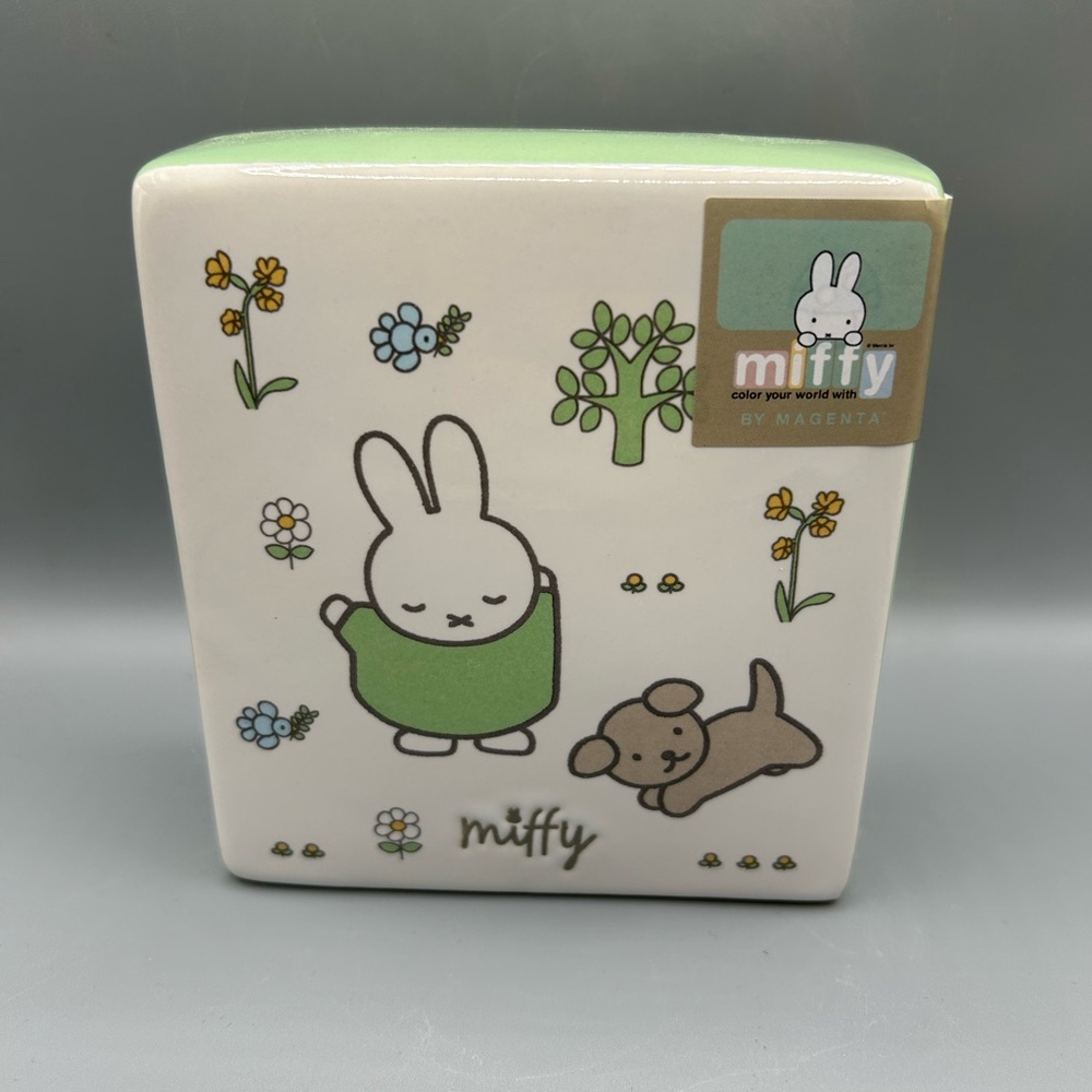 Miffy And Friends By Magenta Ceramic Shelf Sitter Paper Weight Rabbit Dog NEW